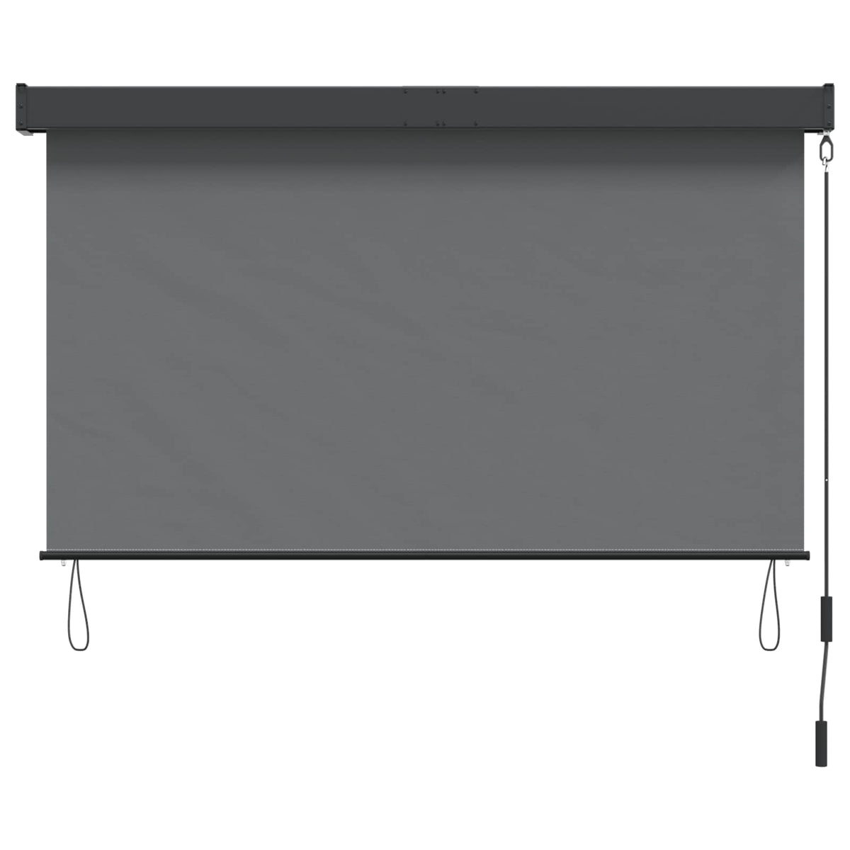 Rullegardin Lysegrå 180 x 250 cm Stof og Aluminium