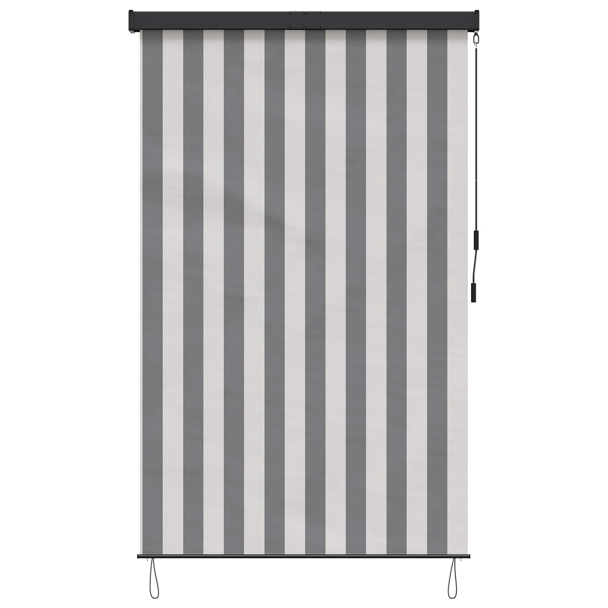 Rullegardin Anthracit og hvid 180 x 250 cm Stof og Aluminium