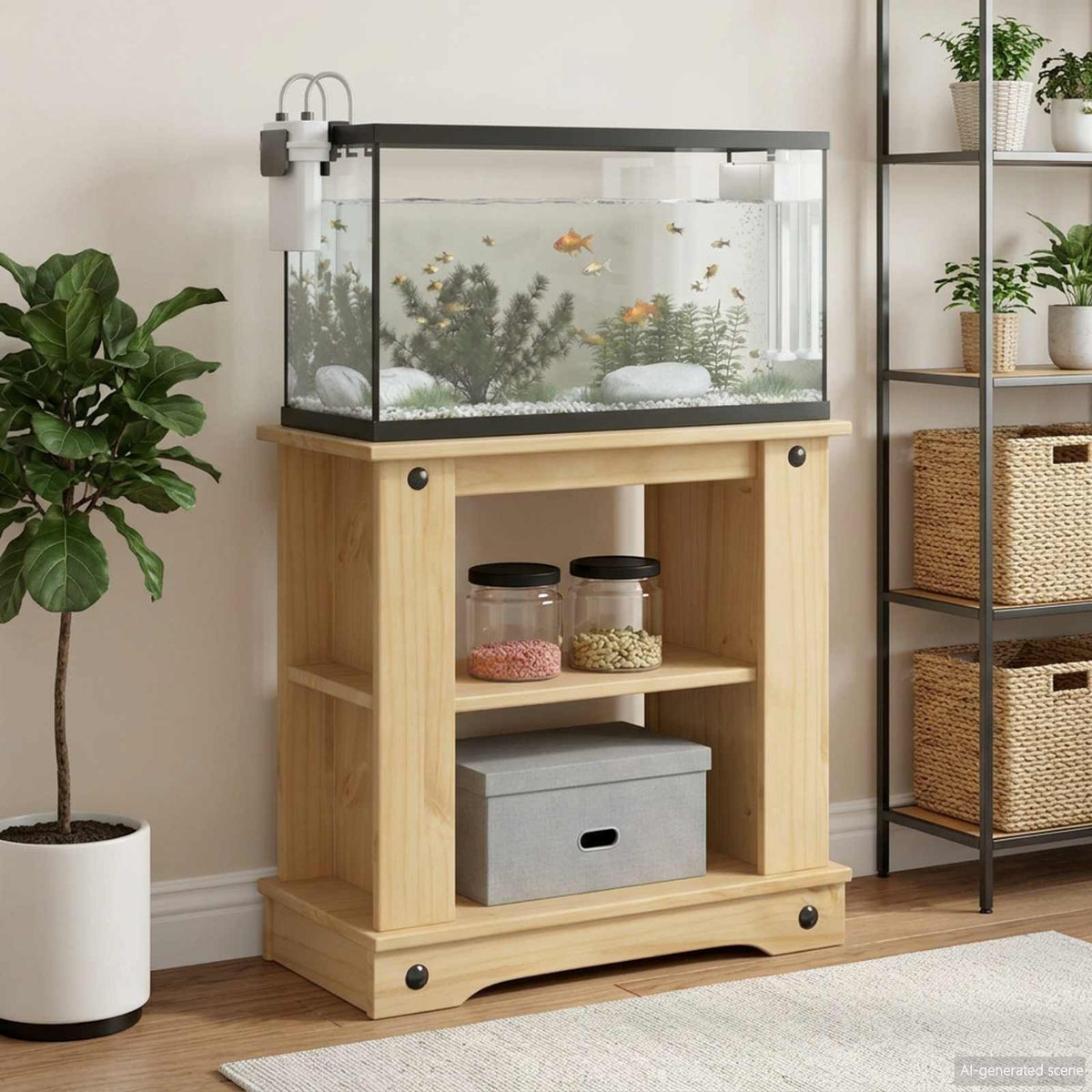 Akvarium stand CORONA Brun 60 x 30 x 60 cm 150 kg