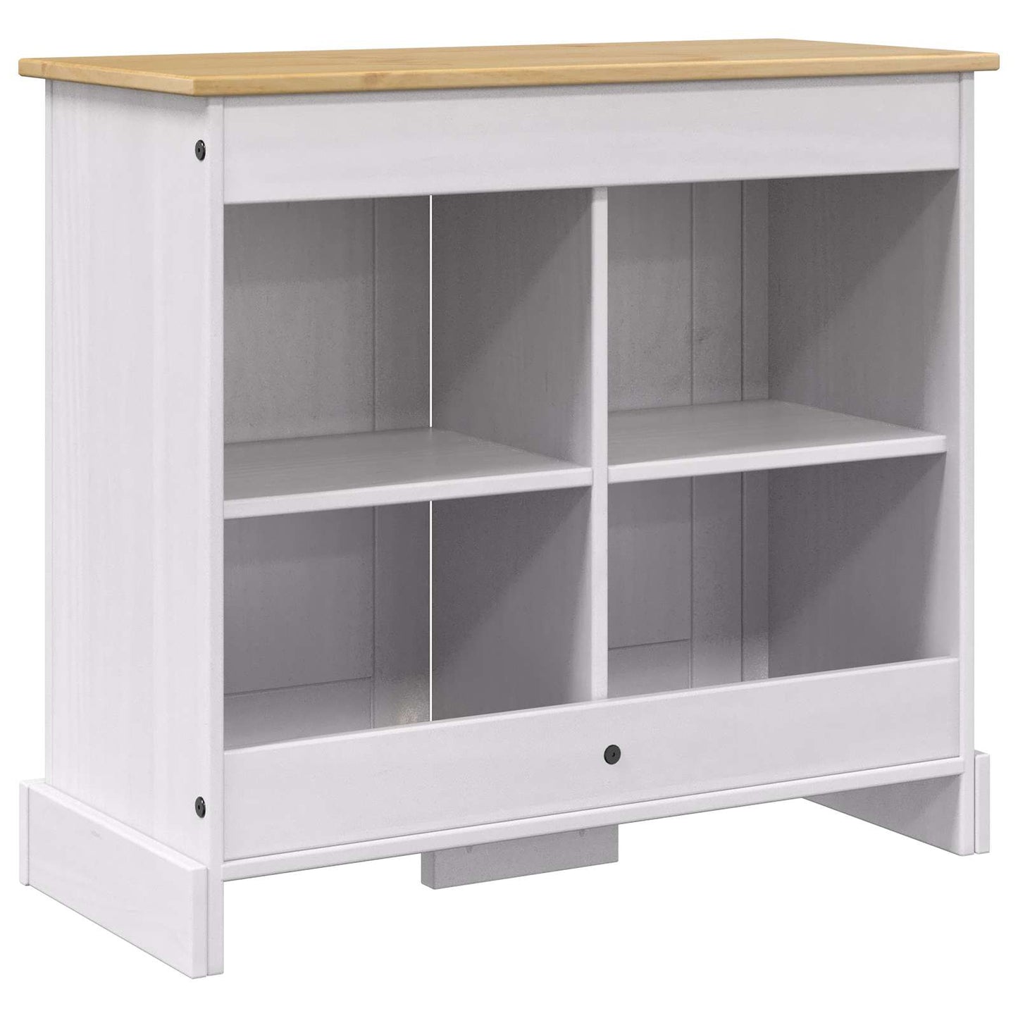 Akvarium stand CORONA Hvid og brun 81,5 x 37 x 73 cm 250 kg