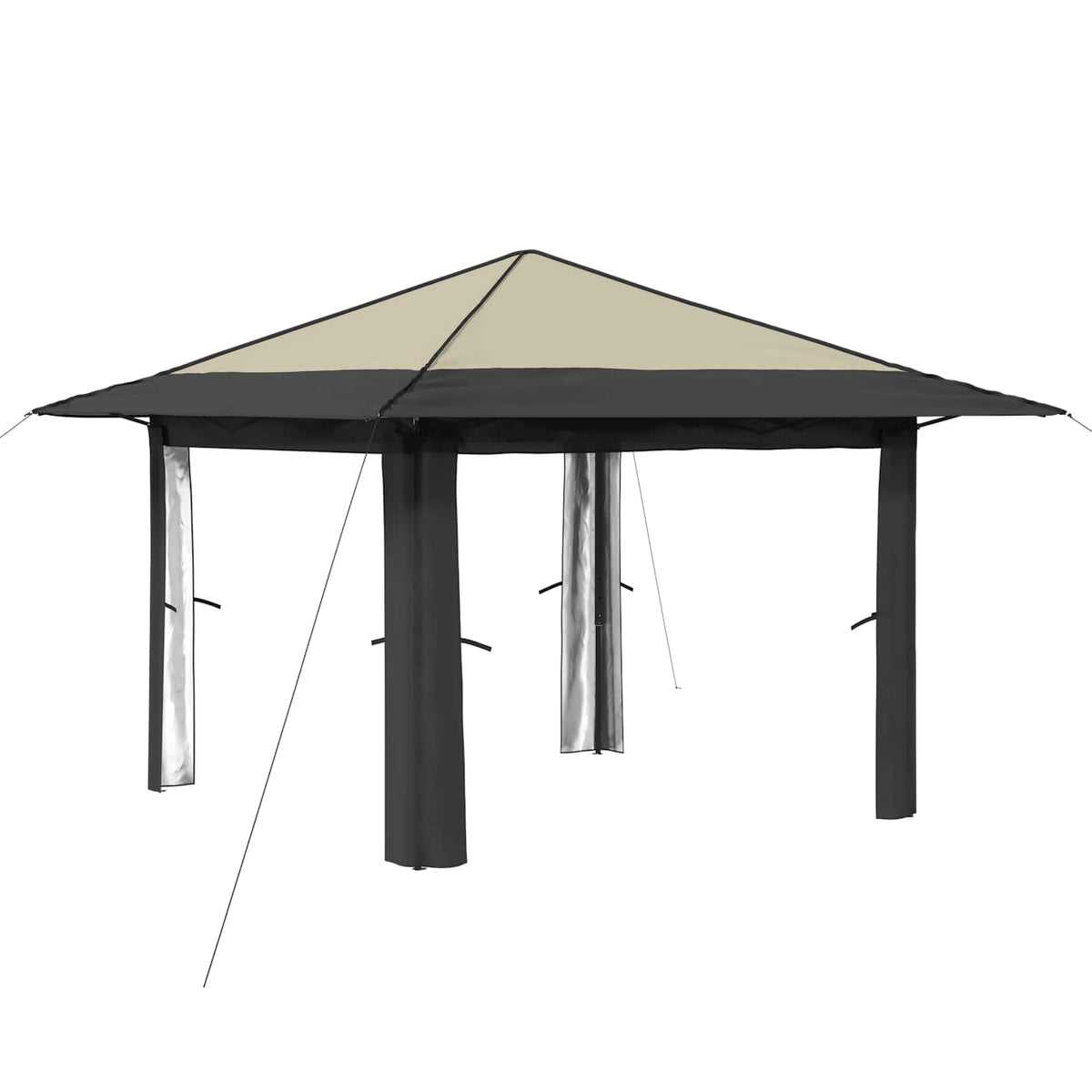 Gazebo uden Sider Creme og antracit