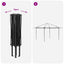 Gazebo med 4 Sider Creme og antracit