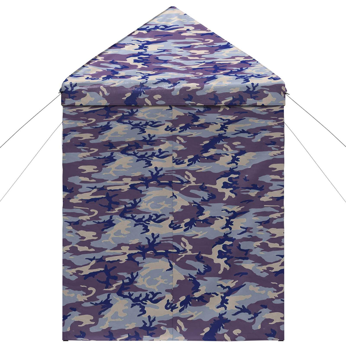 Pop-up Skur med 4 Sidevægge 2,9 x 2,9 m Blå Kamuflage