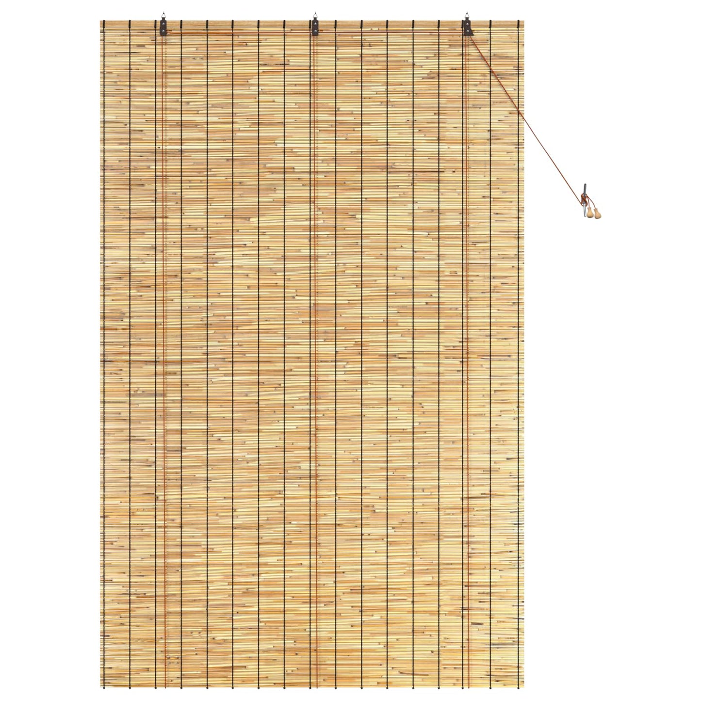 Rullegardin Naturfarvet 140 x 220 cm Rør