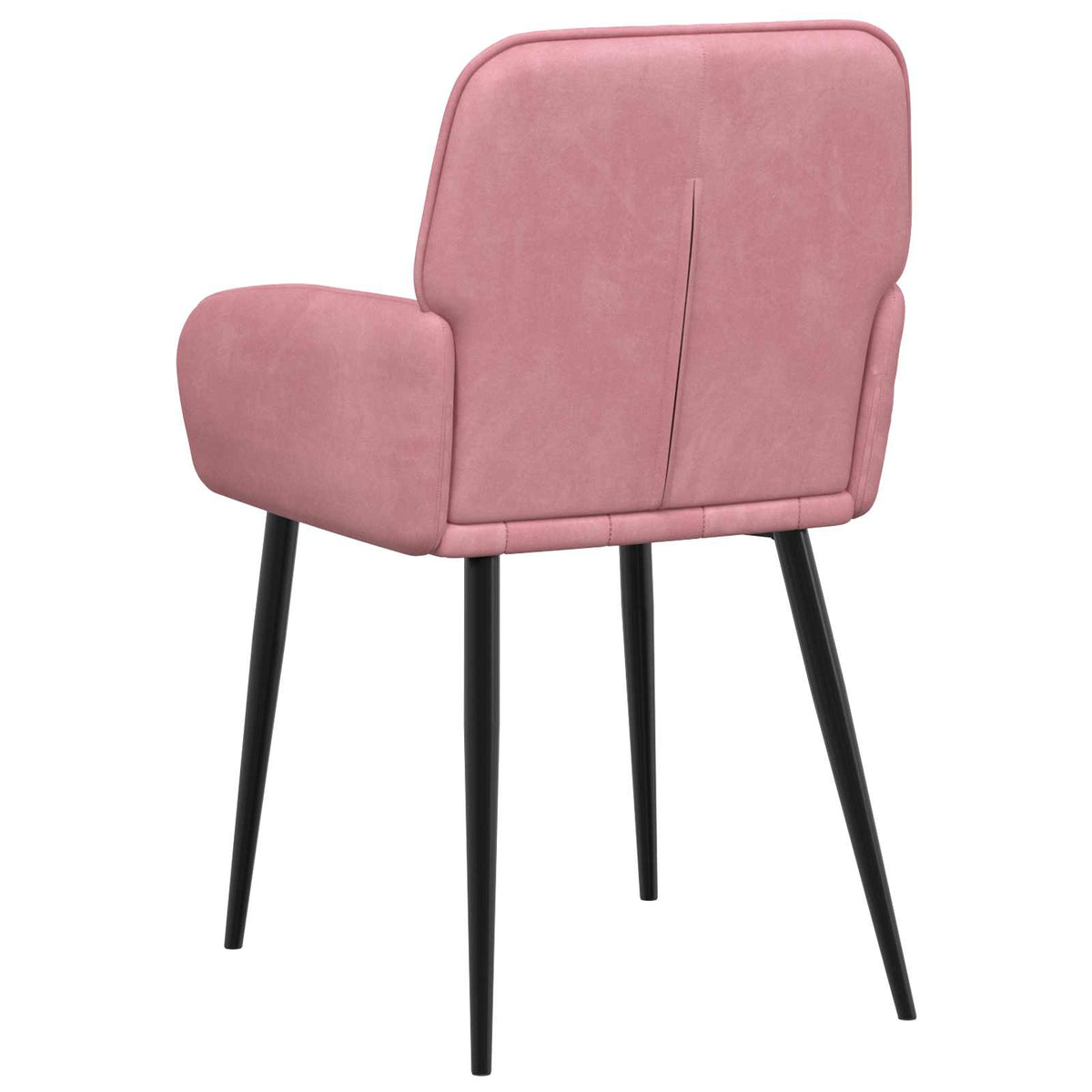 Spisestole 2 stk. Fløjl Lyserød 56.5 x 50 x 85 cm