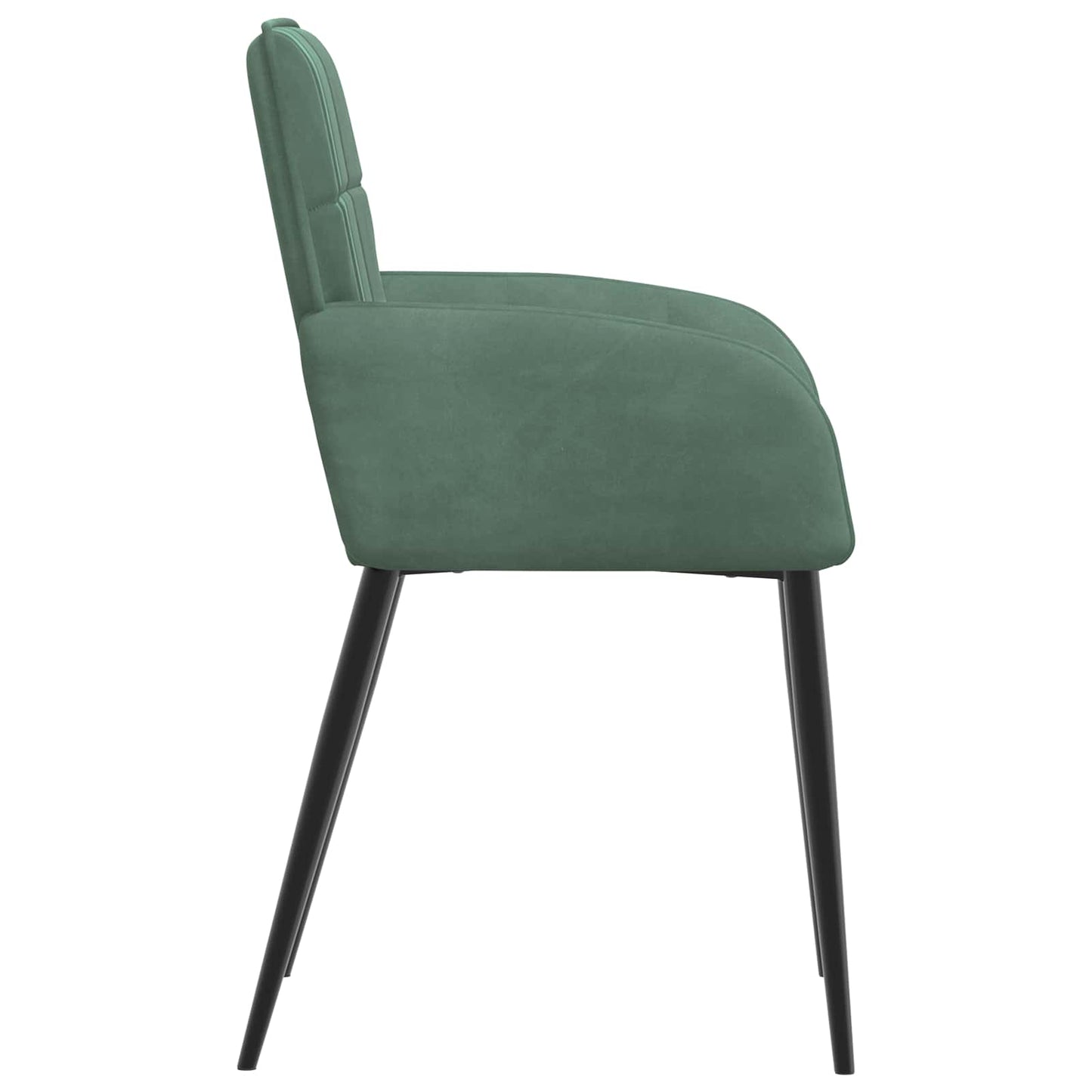 Spisestole 2 stk. Fløjl Havgrøn 56.5 x 50 x 85 cm