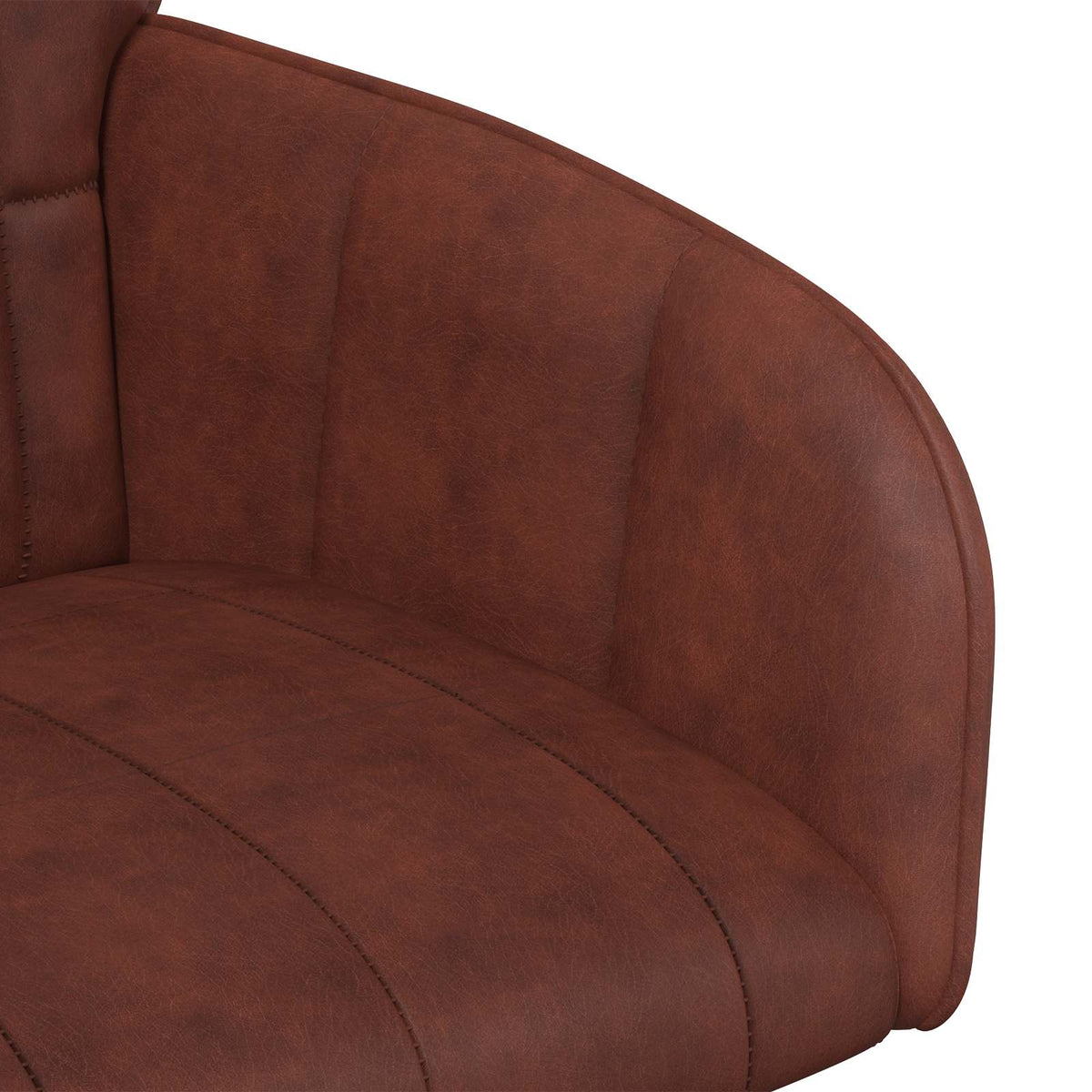 Spisestole 2 stk. Kunstlæder Skinnende Brun 56,5 x 50 x 85 cm