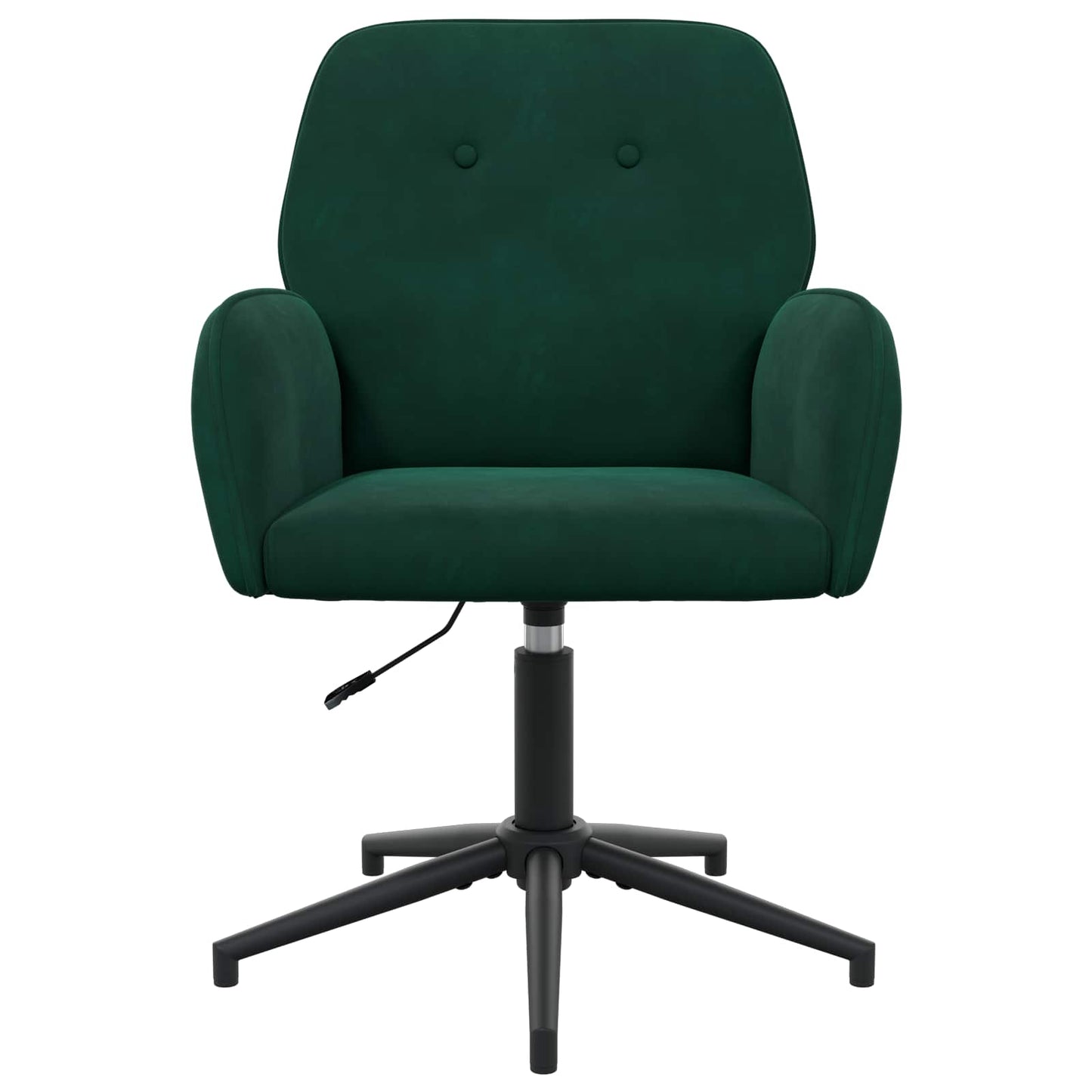 Svingbar skrivebordsstol 54 x 55 x 90 cm Mørkegrøn Fløjl
