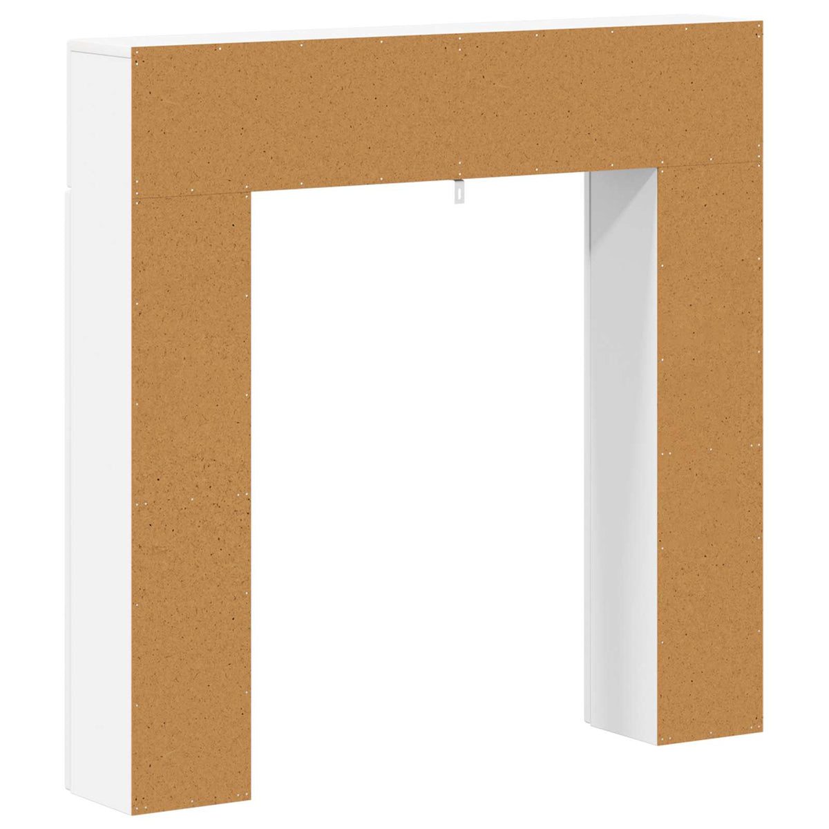 Pejseramme Hvid højglans 102 x 18 x 100,5 cm Konstrueret træ