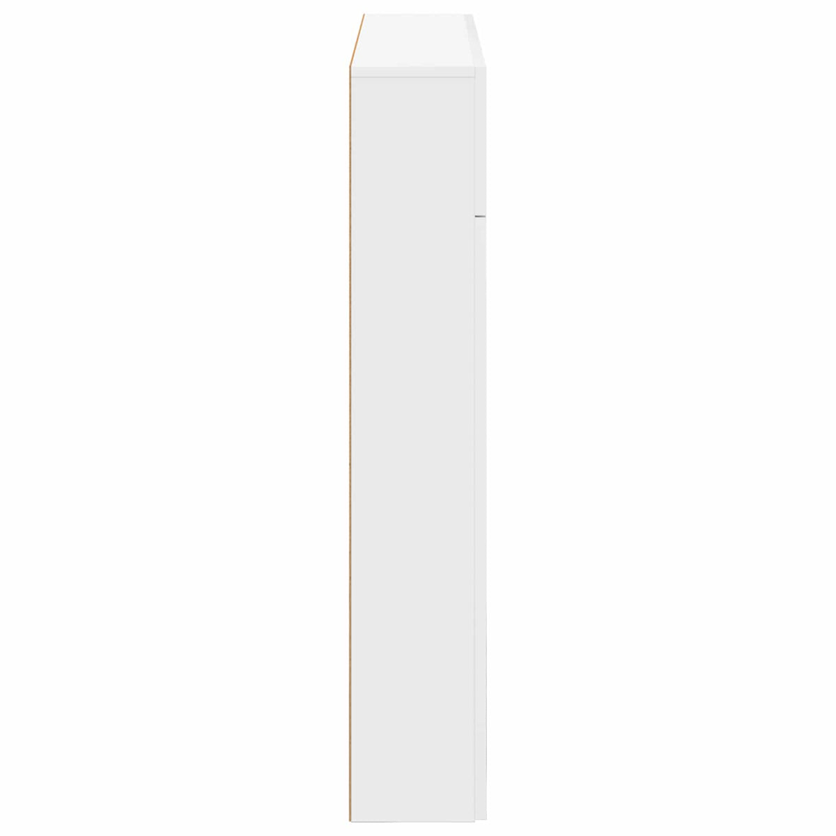 Pejseramme Hvid højglans 102 x 18 x 100,5 cm Konstrueret træ