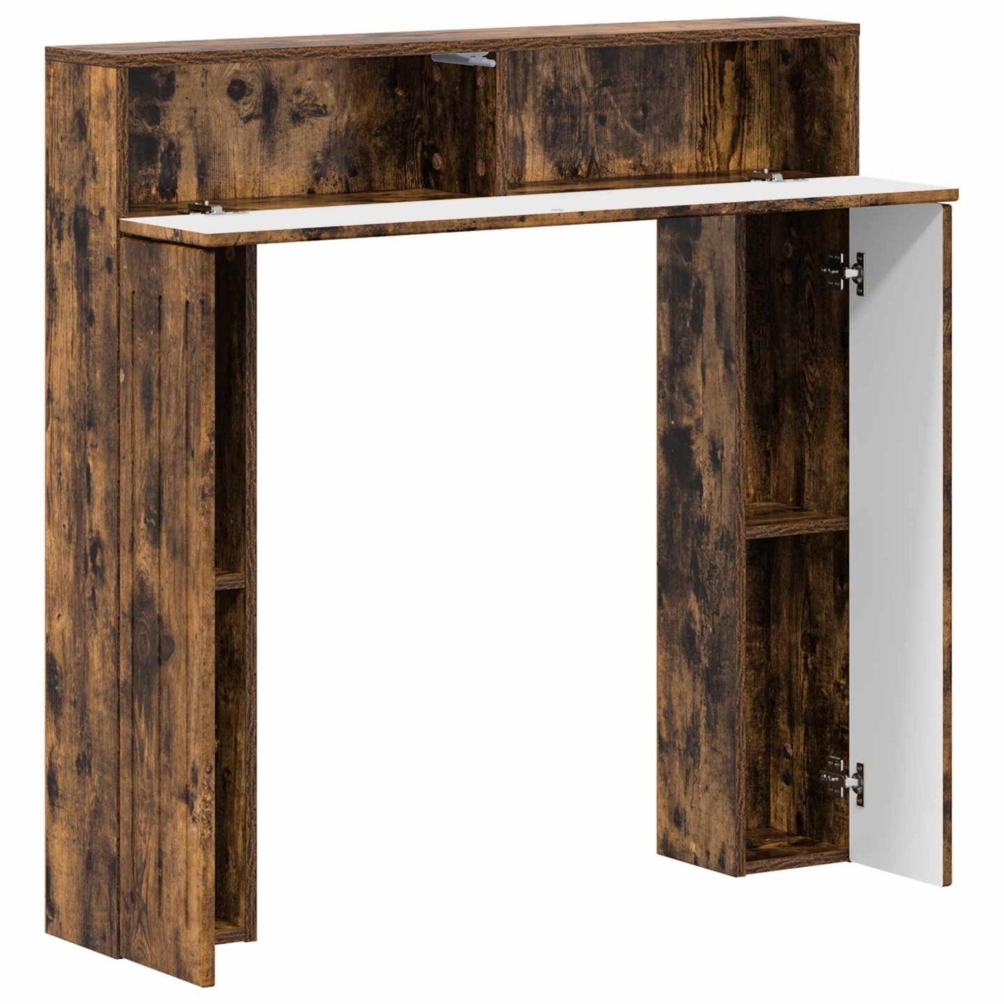 Pejseramme Røget eg 102 x 18 x 100,5 cm Konstrueret træ