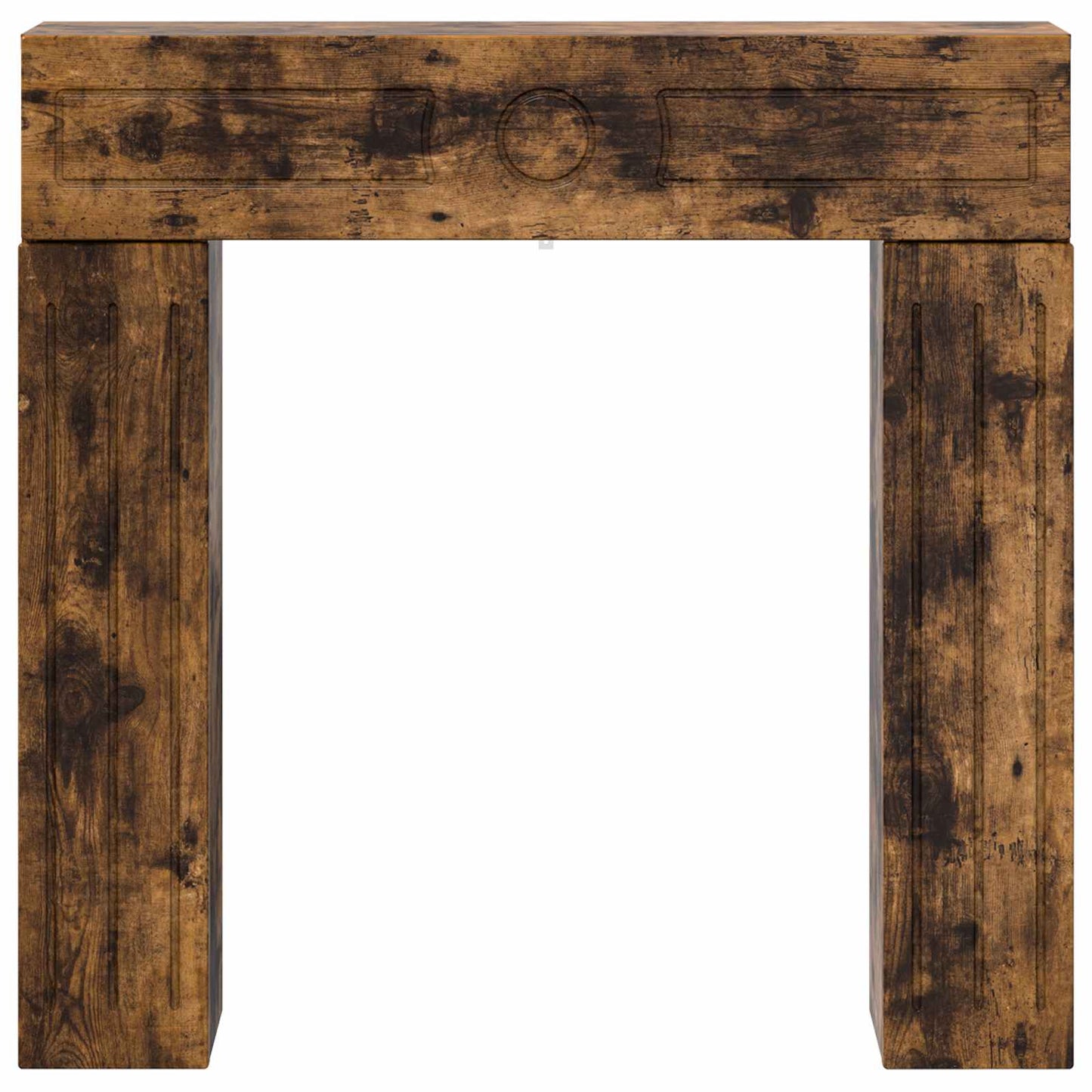 Pejseramme Røget eg 102 x 18 x 100,5 cm Konstrueret træ