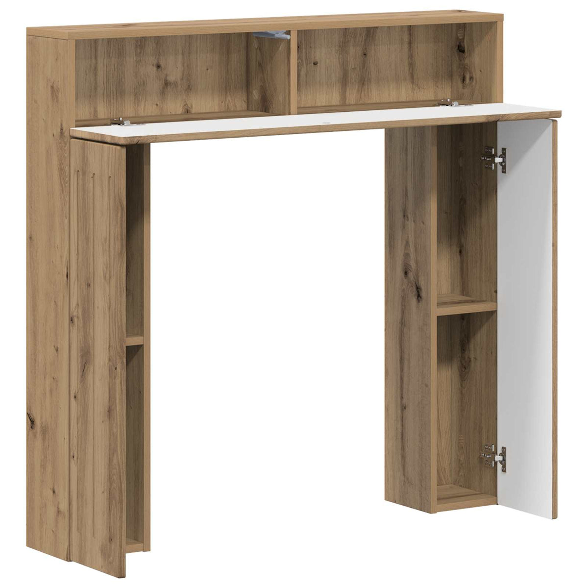 Pejseramme Artisan-eg 102 x 18 x 100,5 cm Konstrueret træ
