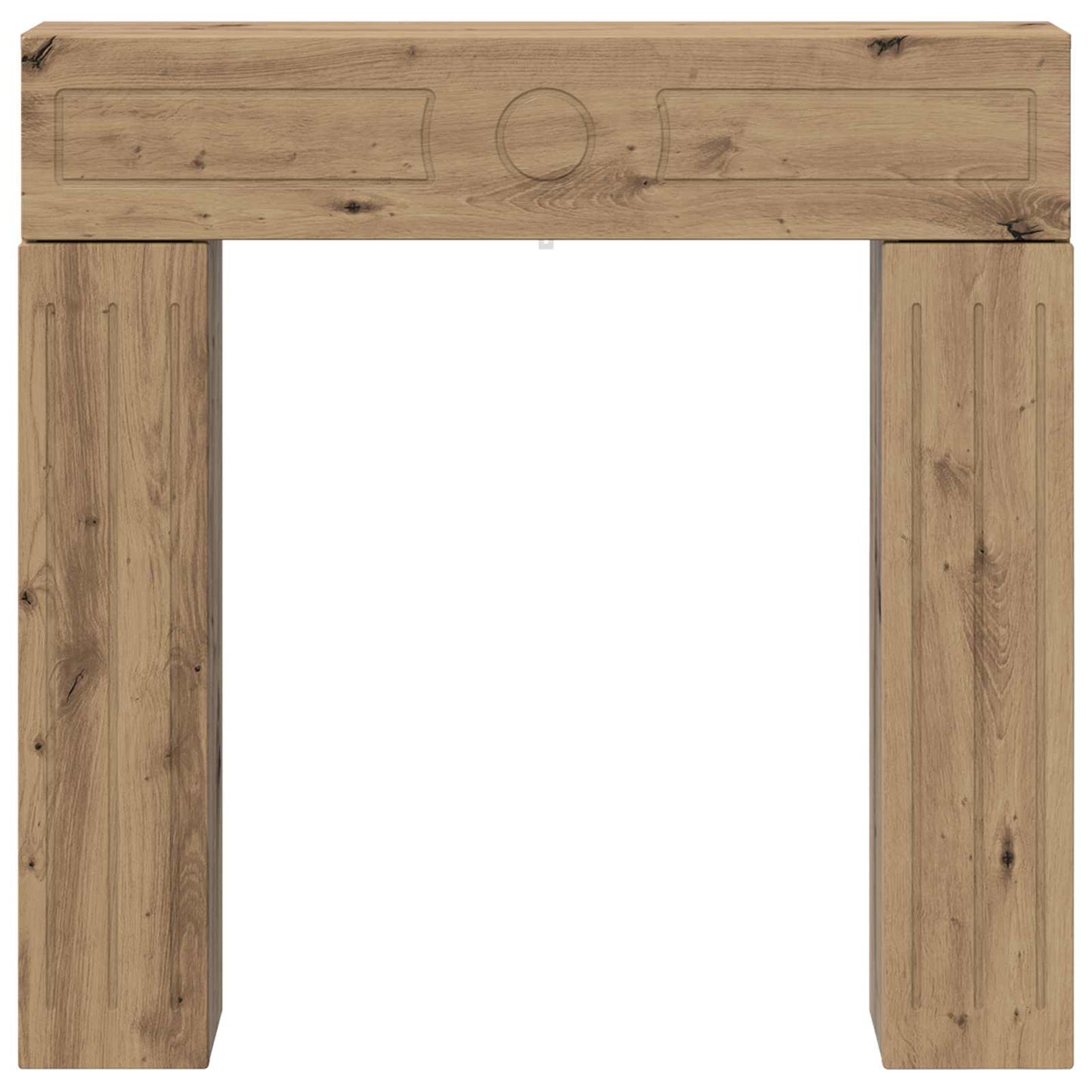 Pejseramme Artisan-eg 102 x 18 x 100,5 cm Konstrueret træ