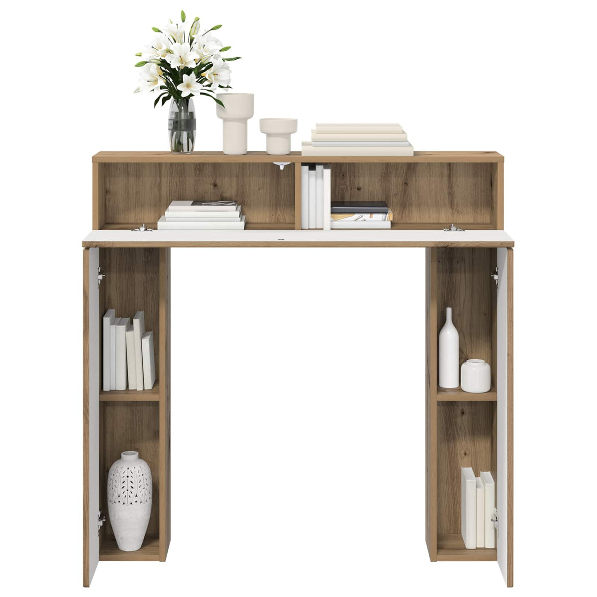 Pejseramme Artisan-eg 102 x 18 x 100,5 cm Konstrueret træ