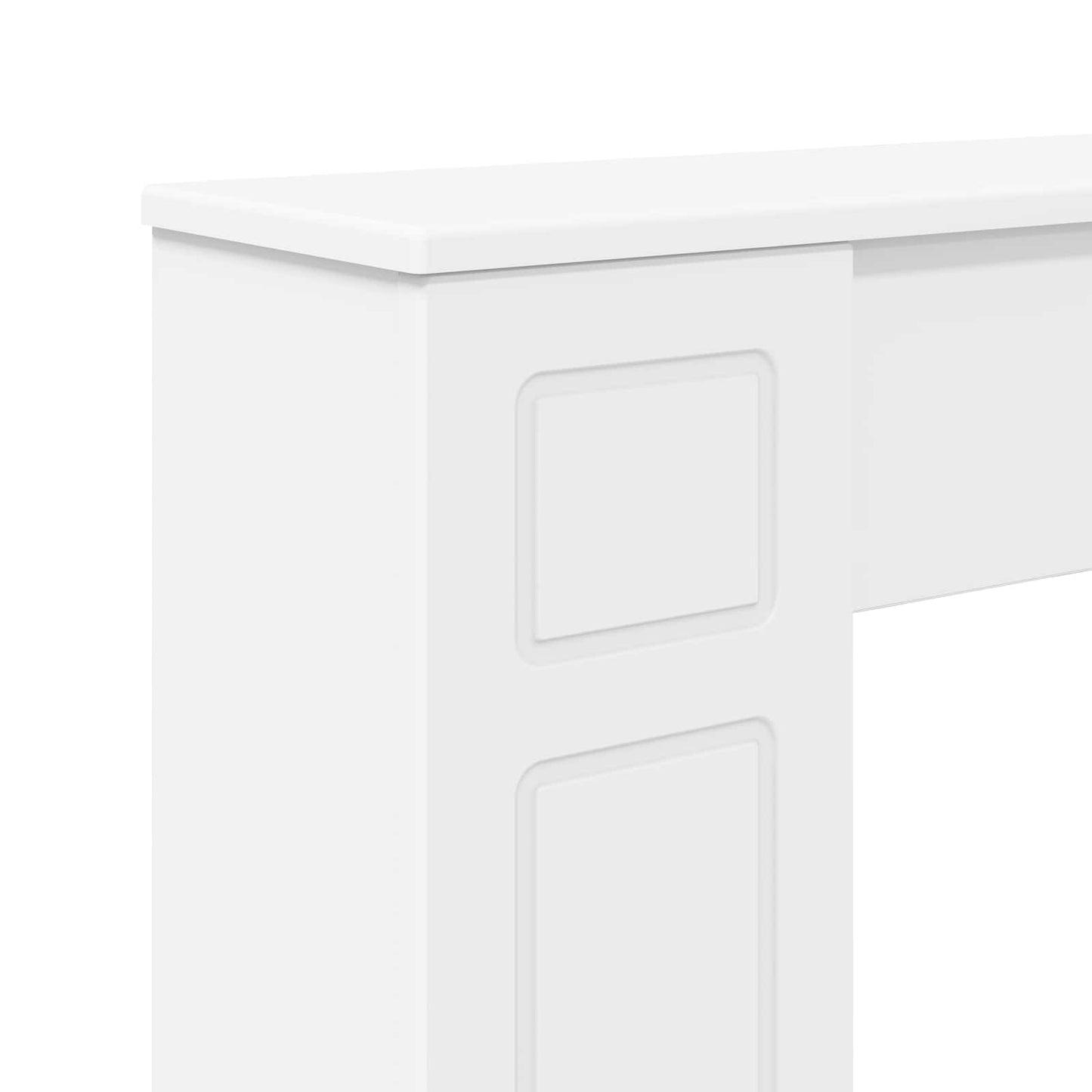 Pejseramme Hvid 100 x 20 x 100 cm Konstrueret træ