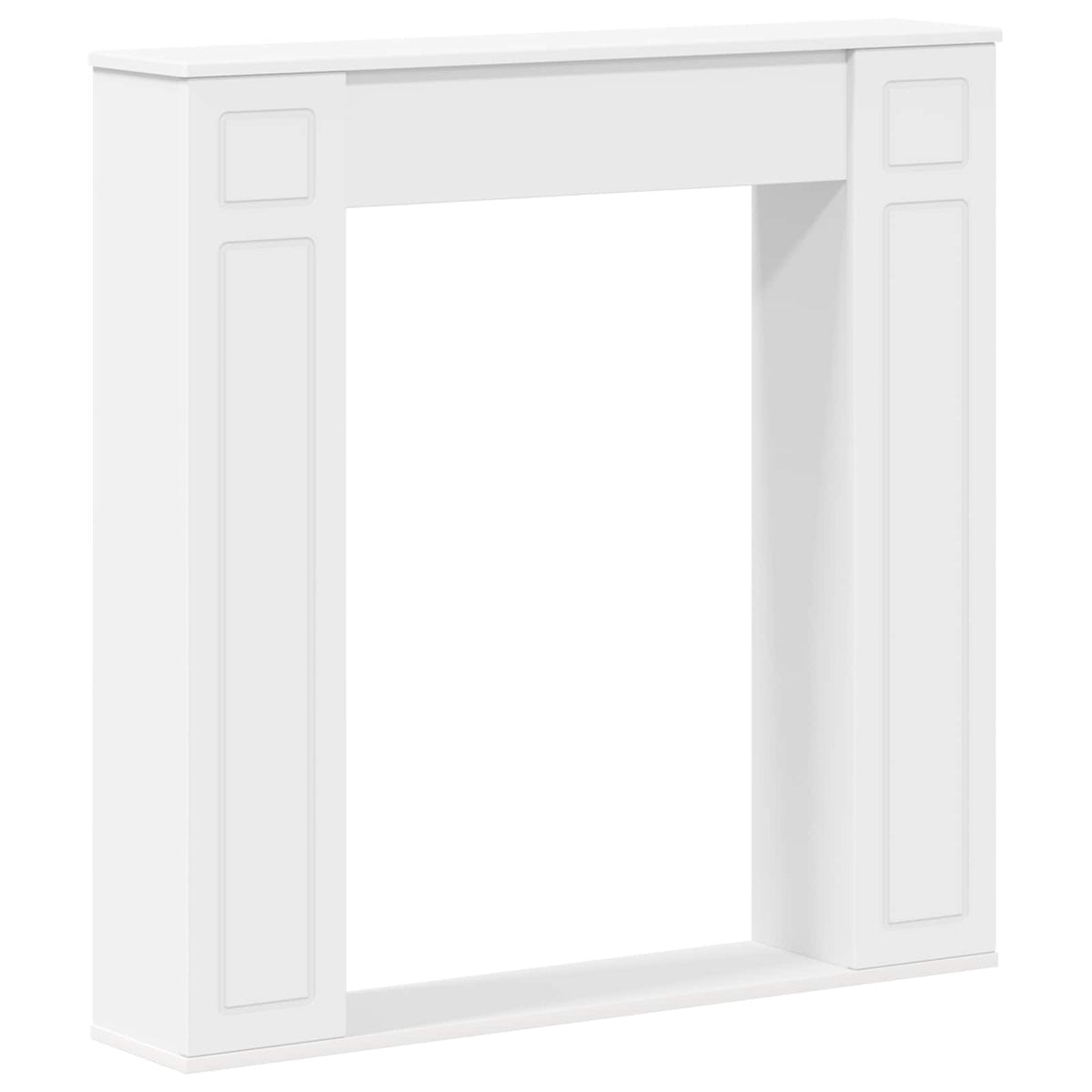 Pejseramme Hvid 100 x 20 x 100 cm Konstrueret træ