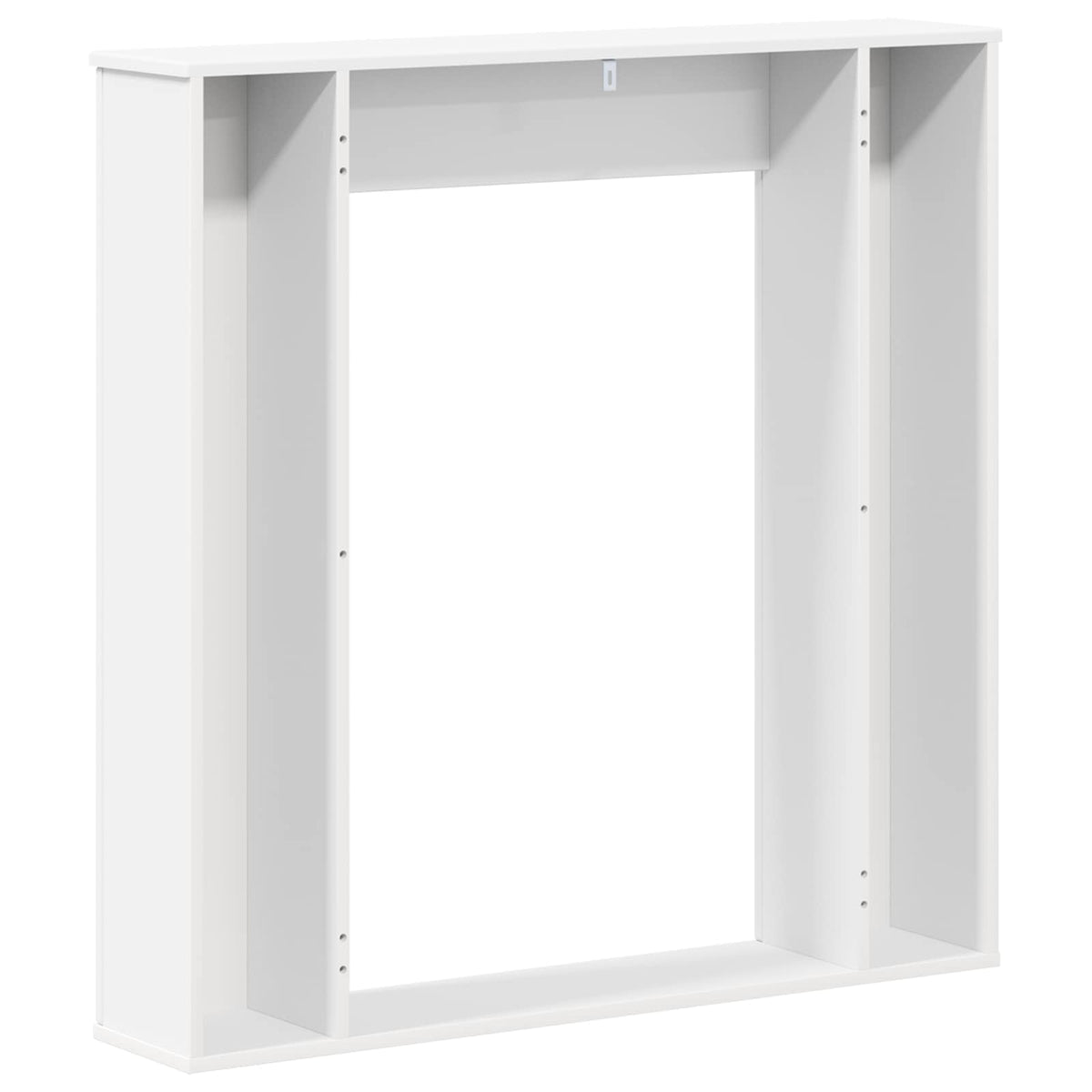 Pejseramme Hvid 100 x 20 x 100 cm Konstrueret træ