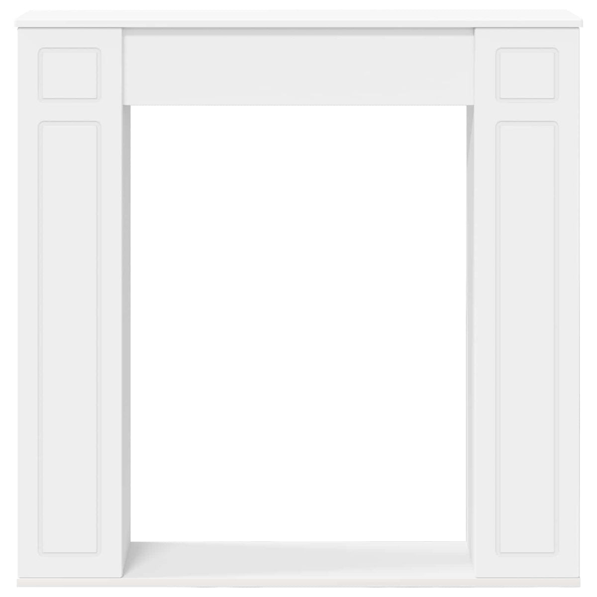 Pejseramme Hvid 100 x 20 x 100 cm Konstrueret træ