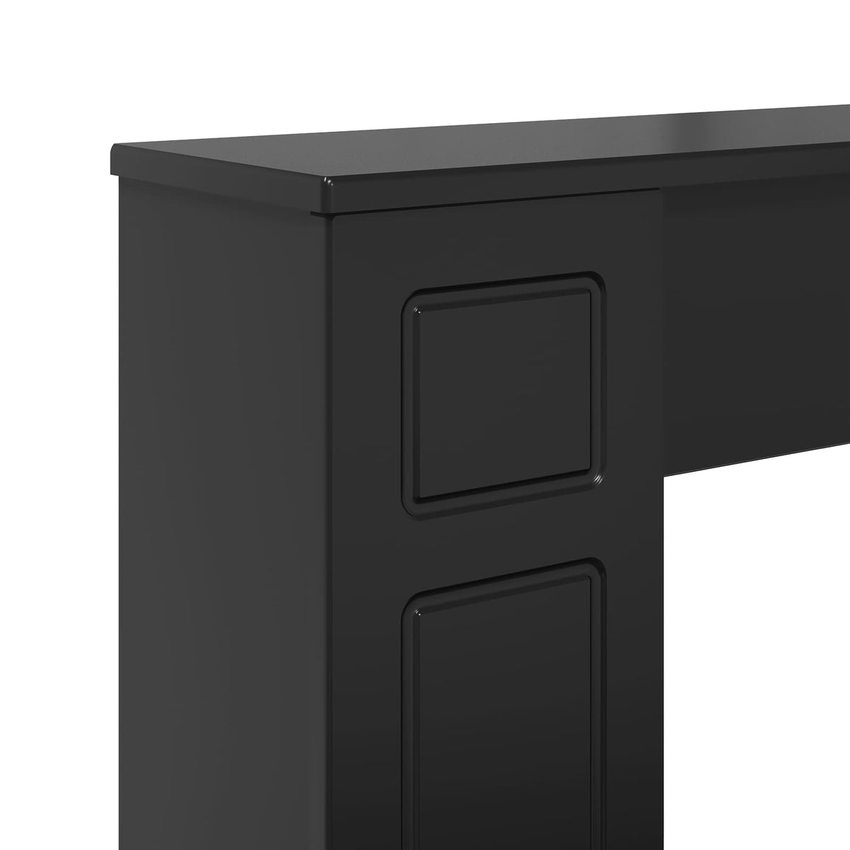 Pejseramme Sort 100 x 20 x 100 cm Konstrueret træ