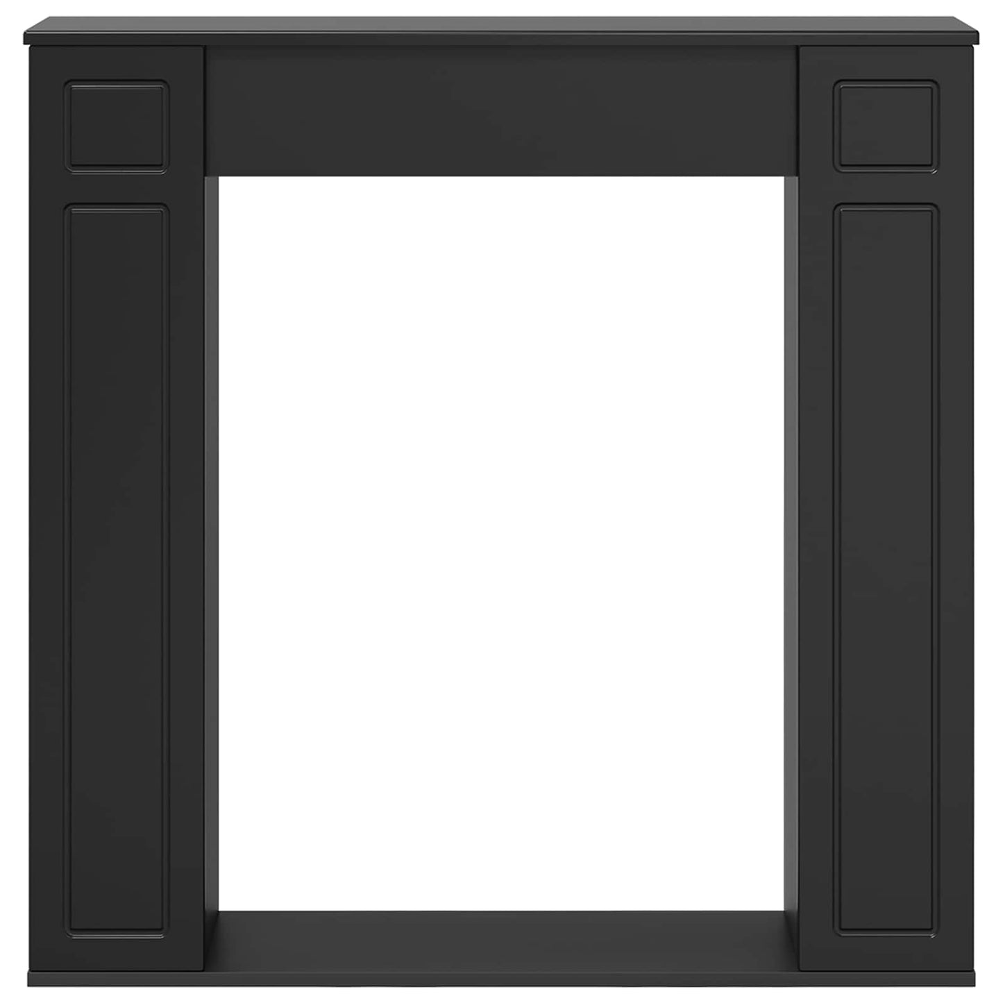 Pejseramme Sort 100 x 20 x 100 cm Konstrueret træ