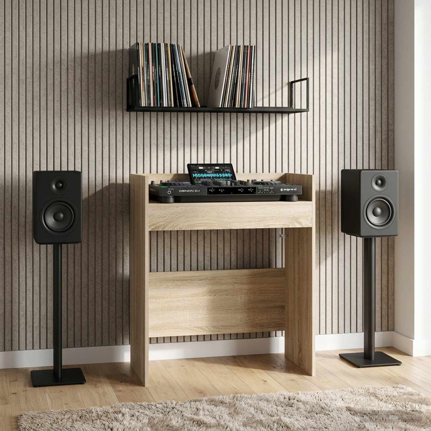 DJ Bord Sonoma-eg 102 x 45 x 102 cm Konstrueret træ