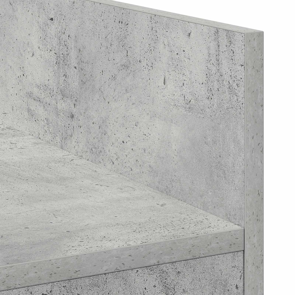 DJ Bord Betongrå 102 x 45 x 102 cm Konstrueret træ