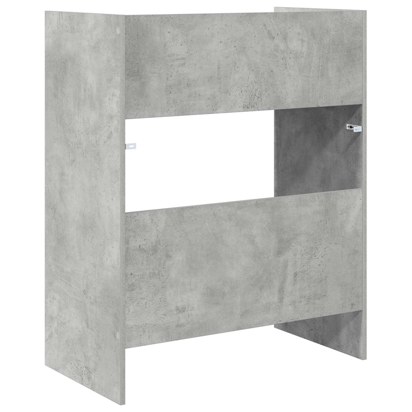 DJ Bord Betongrå 102 x 45 x 102 cm Konstrueret træ