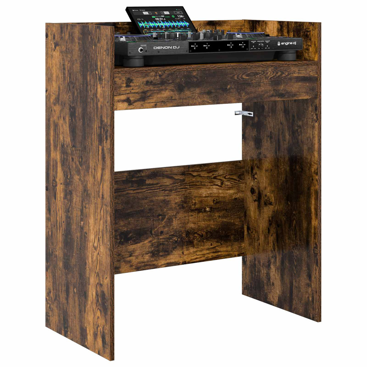 DJ Bord Røget eg 102 x 45 x 102 cm Konstrueret træ