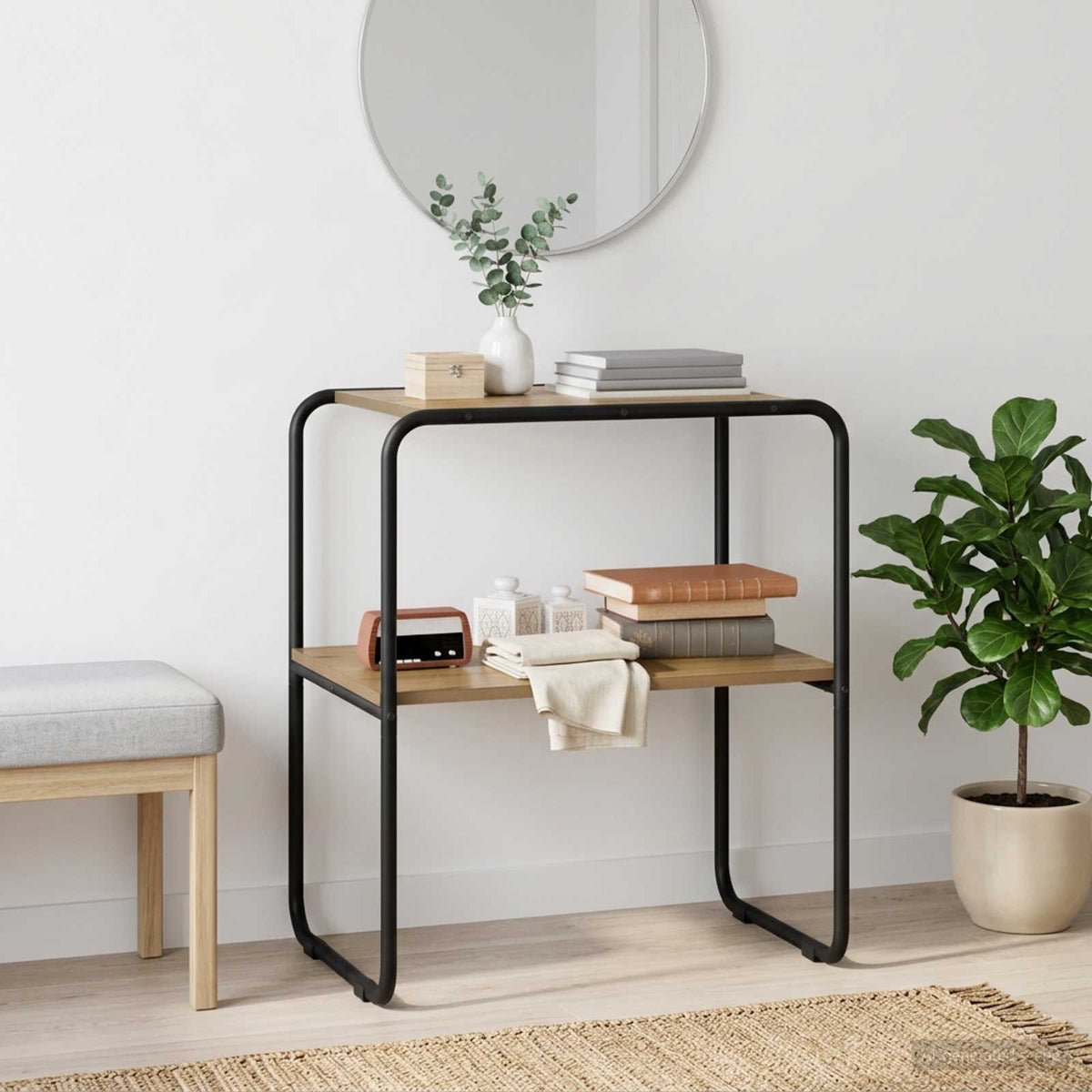 Konsolbord Artisan-eg 60 x 42,5 x 70 cm Konstrueret træ