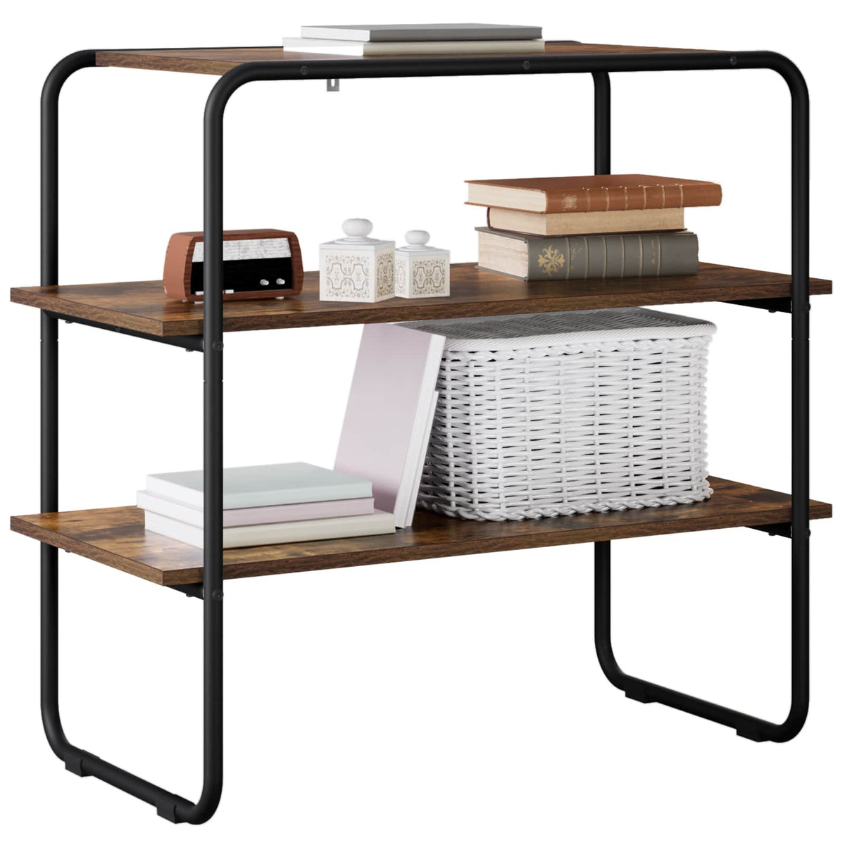 Konsolbord Røget eg 60 x 41 x 75 cm Konstrueret træ