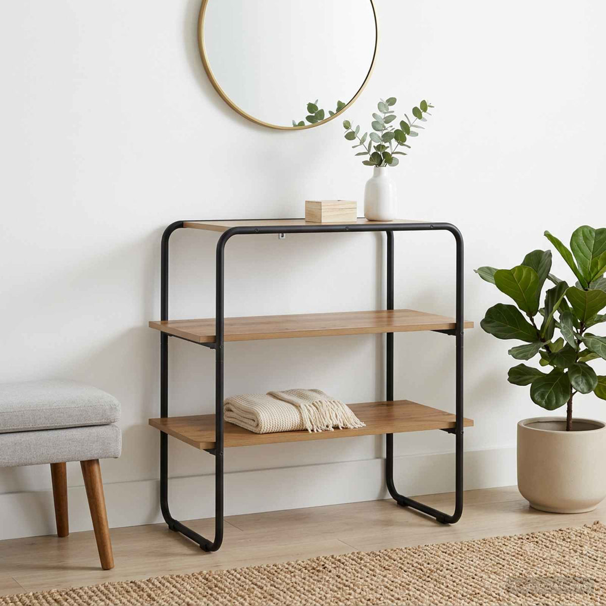 Konsolbord Artisan-eg 60 x 41 x 75 cm Konstrueret træ