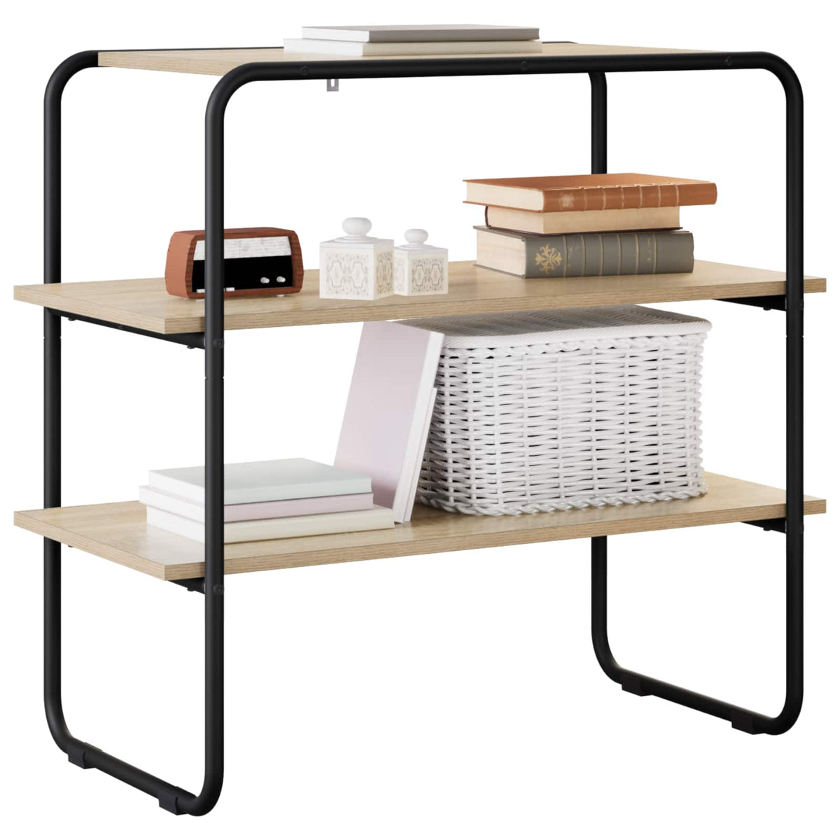 Konsolbord Sonoma-eg 80 x 41 x 75 cm Konstrueret træ