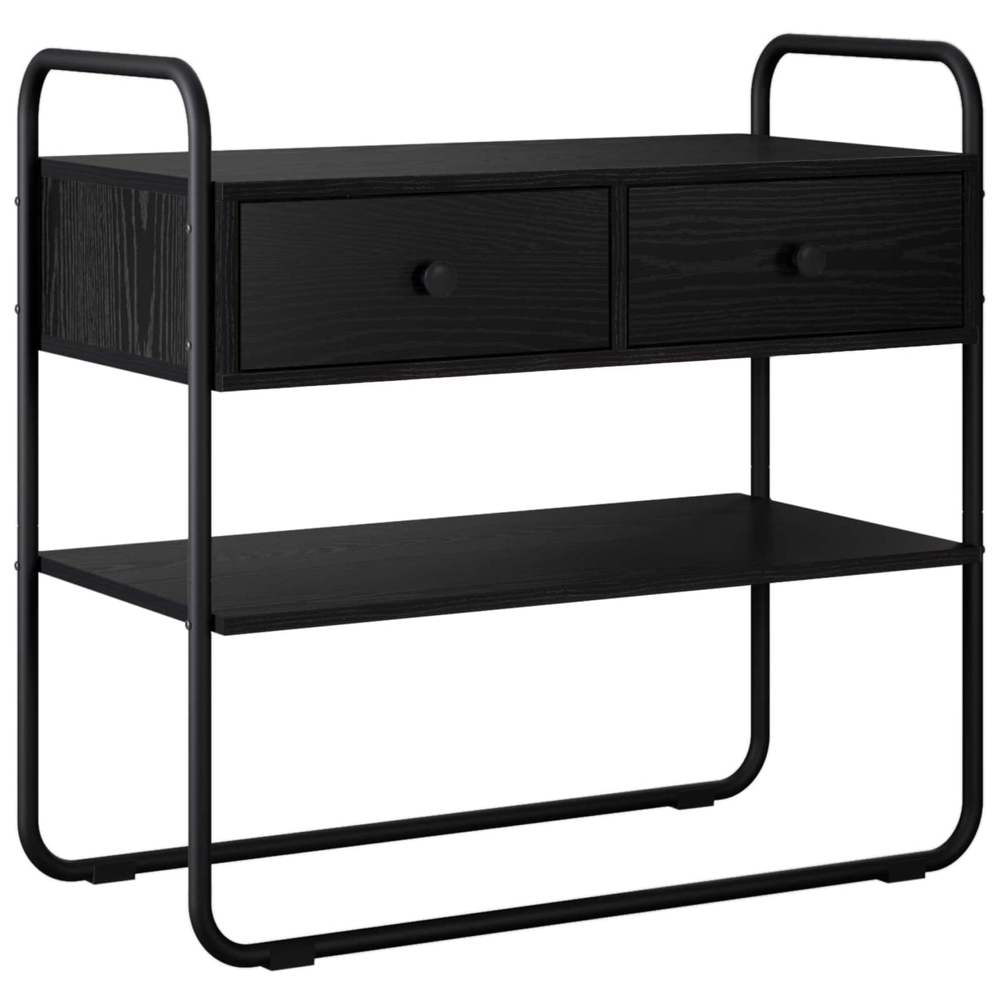 Konsolbord Sort eg 80 x 40 x 75 cm Konstrueret træ
