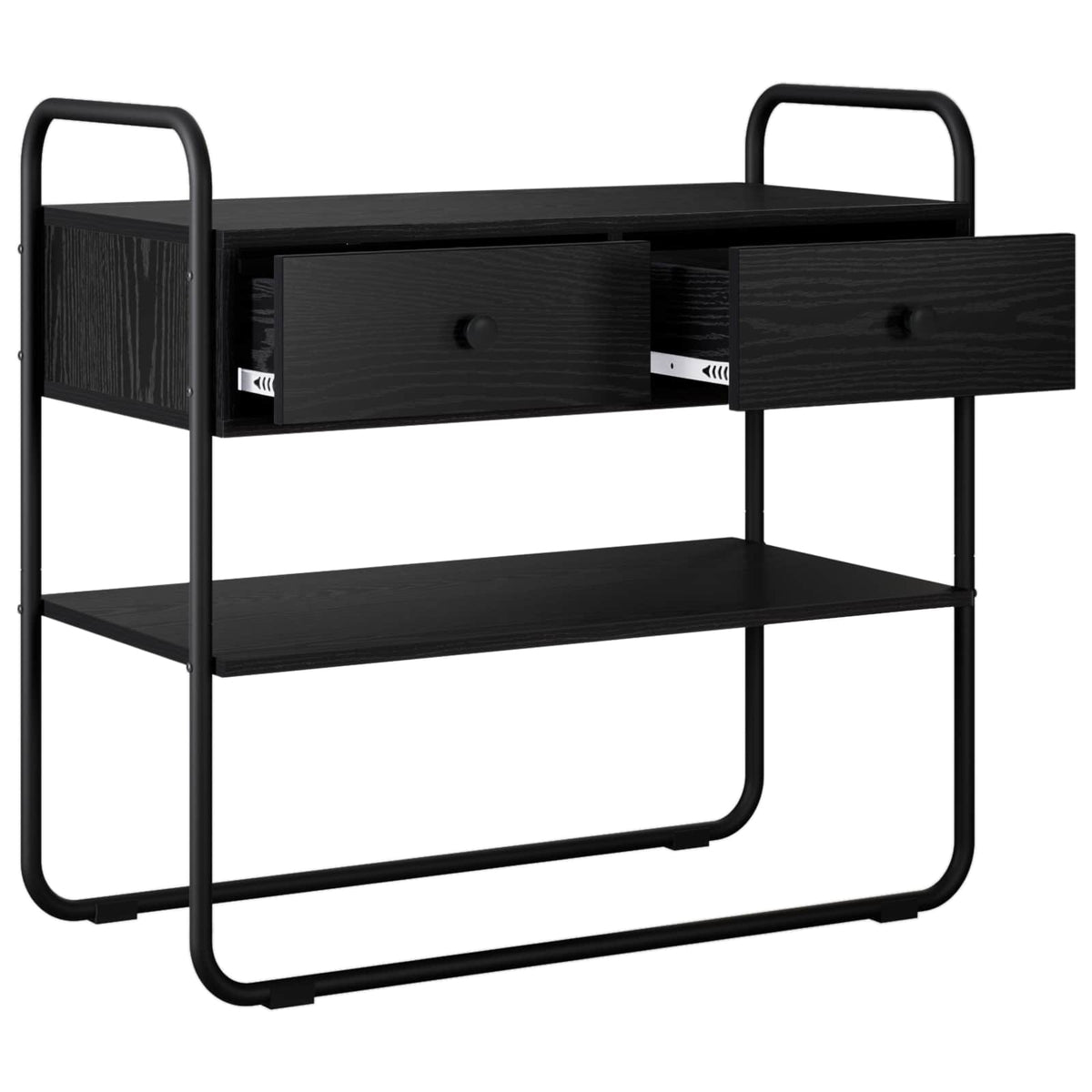 Konsolbord Sort eg 80 x 40 x 75 cm Konstrueret træ