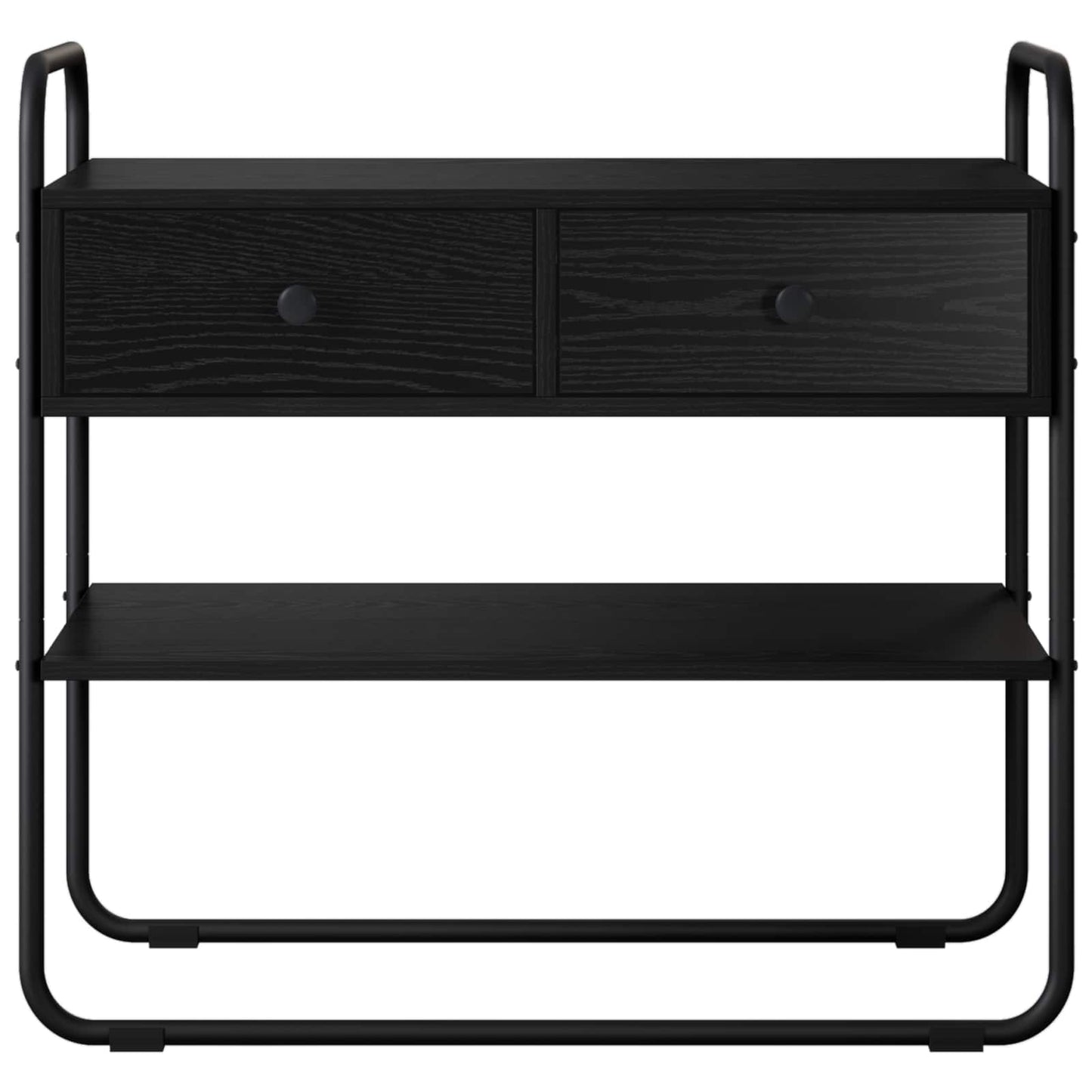 Konsolbord Sort eg 80 x 40 x 75 cm Konstrueret træ