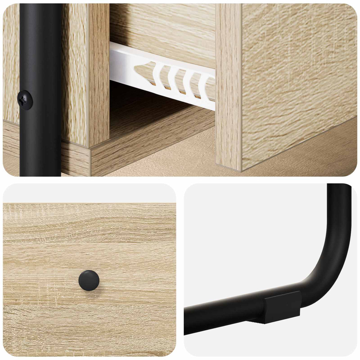Konsolbord Sonoma-eg 100 x 40 x 75 cm Konstrueret træ