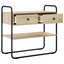 Konsolbord Sonoma-eg 100 x 40 x 75 cm Konstrueret træ