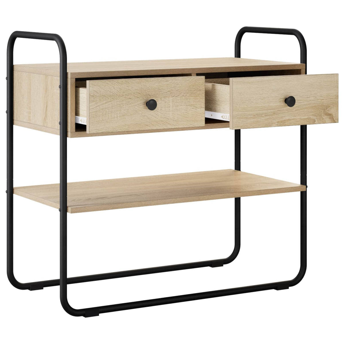 Konsolbord Sonoma-eg 100 x 40 x 75 cm Konstrueret træ