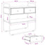 Konsolbord Sonoma-eg 100 x 40 x 75 cm Konstrueret træ