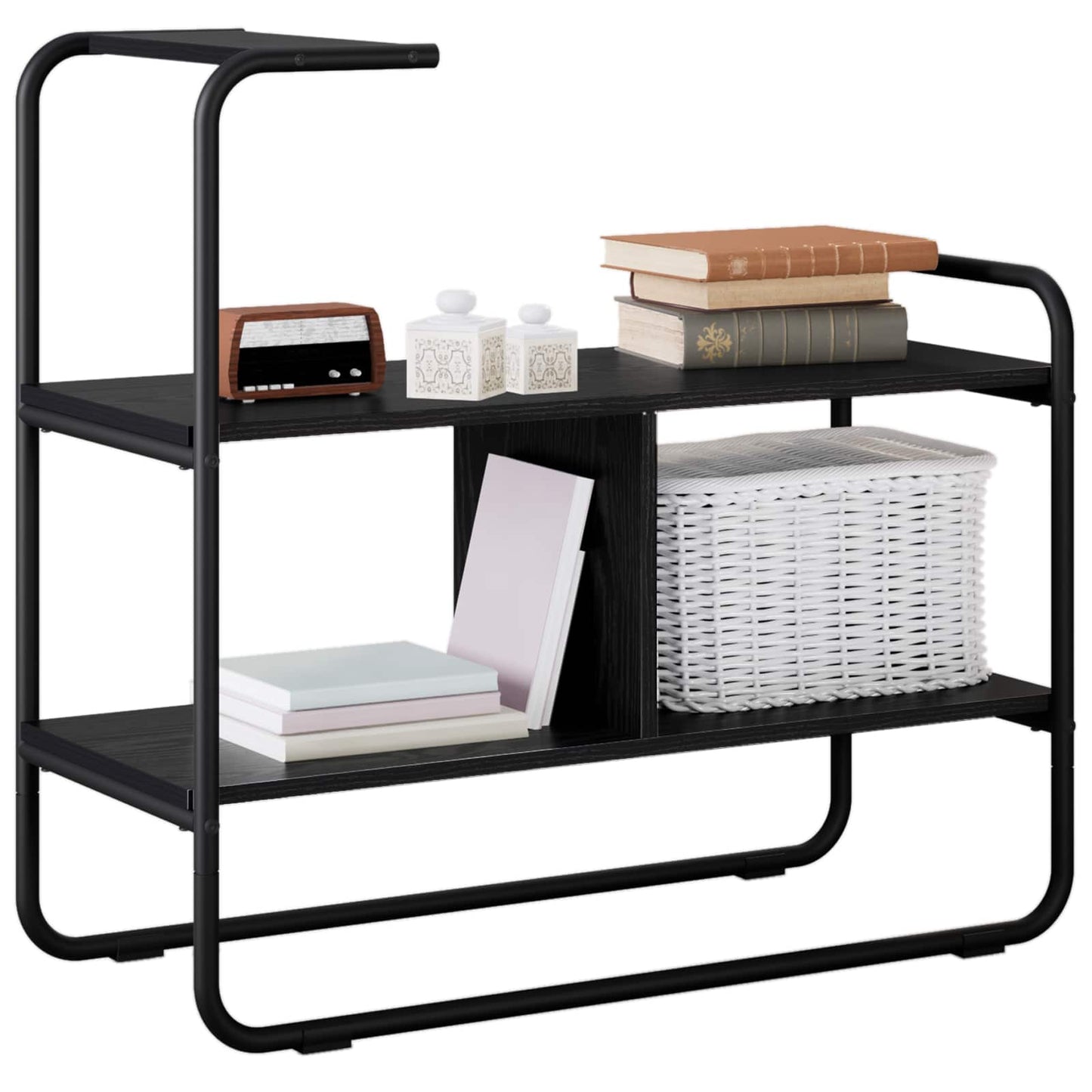 Konsolbord Sort eg 80 x 35 x 75 cm Konstrueret træ