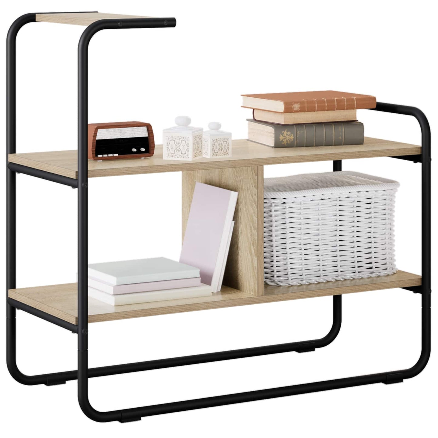 Konsolbord Sonoma-eg 80 x 35 x 75 cm Konstrueret træ