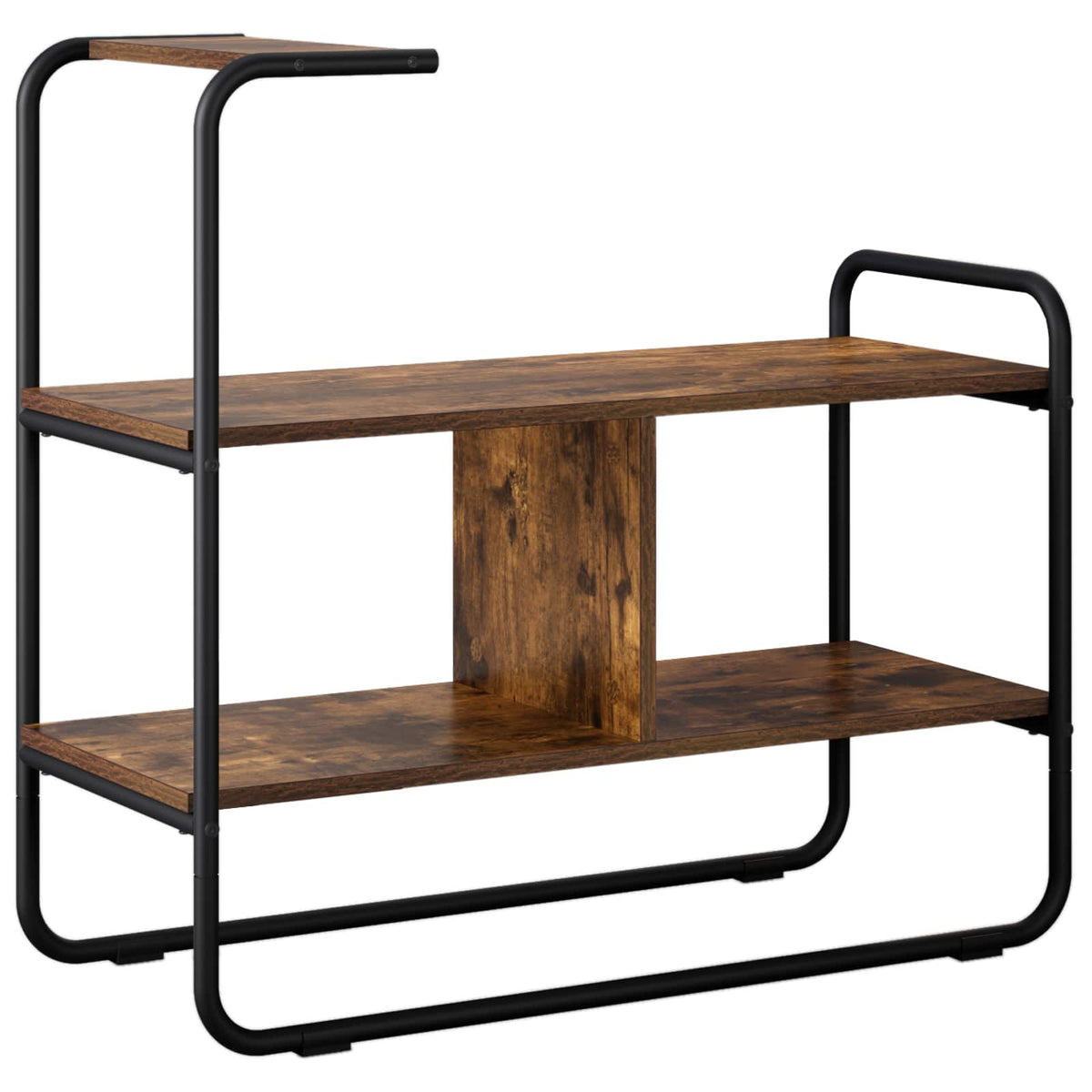 Konsolbord Røget eg 80 x 35 x 75 cm Konstrueret træ
