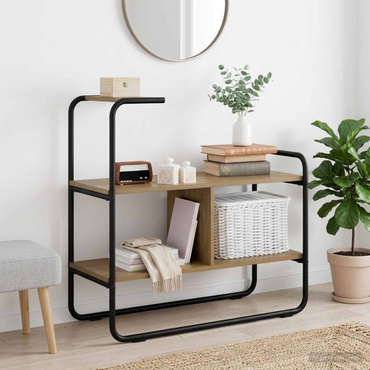 Konsolbord Artisan-eg 80 x 35 x 75 cm Konstrueret træ