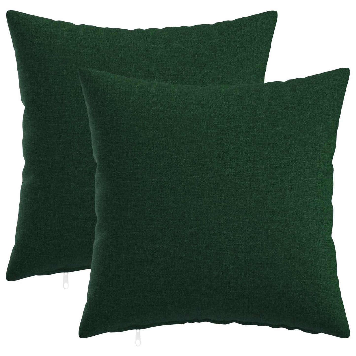 Pudebetræk 2 stk. HEERLEN Mørkegrøn 30 x 30 cm Stof