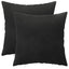 Pudebetræk 2 pcs HEERLEN Sort 30 x 30 cm Fløjl