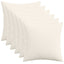 Pudebetræk 6 pcs HEERLEN Cremefarvet 30 x 30 cm cordfløjl