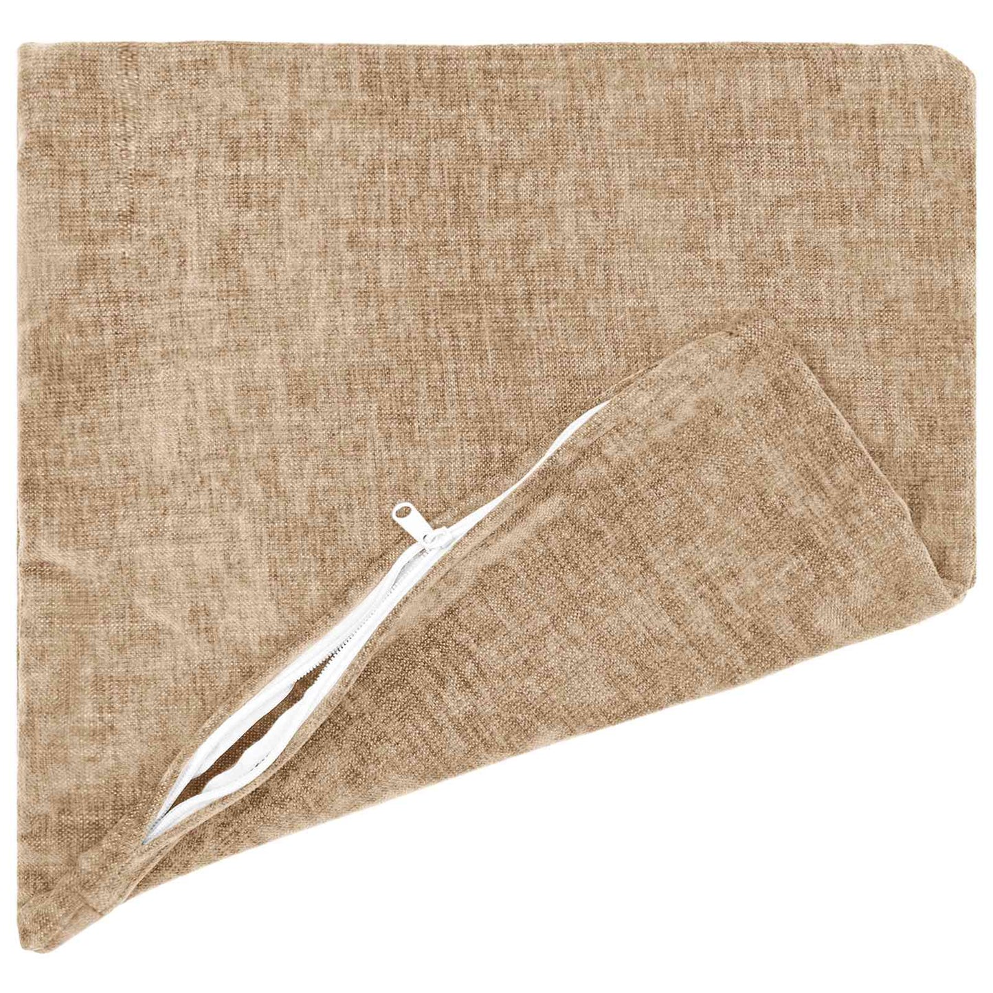 Pudebetræk 2 stk. HEERLEN Gråbrun 30 x 30 cm Chenille Stof
