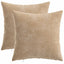 Pudebetræk 2 stk. HEERLEN Gråbrun 30 x 30 cm Chenille Stof