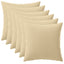 Pudebetræk 6 pcs HEERLEN Beige 30 x 30 cm Polyester